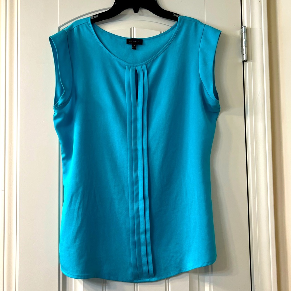 The Limited Turquoise Blouse Size Medium 100% Polyester